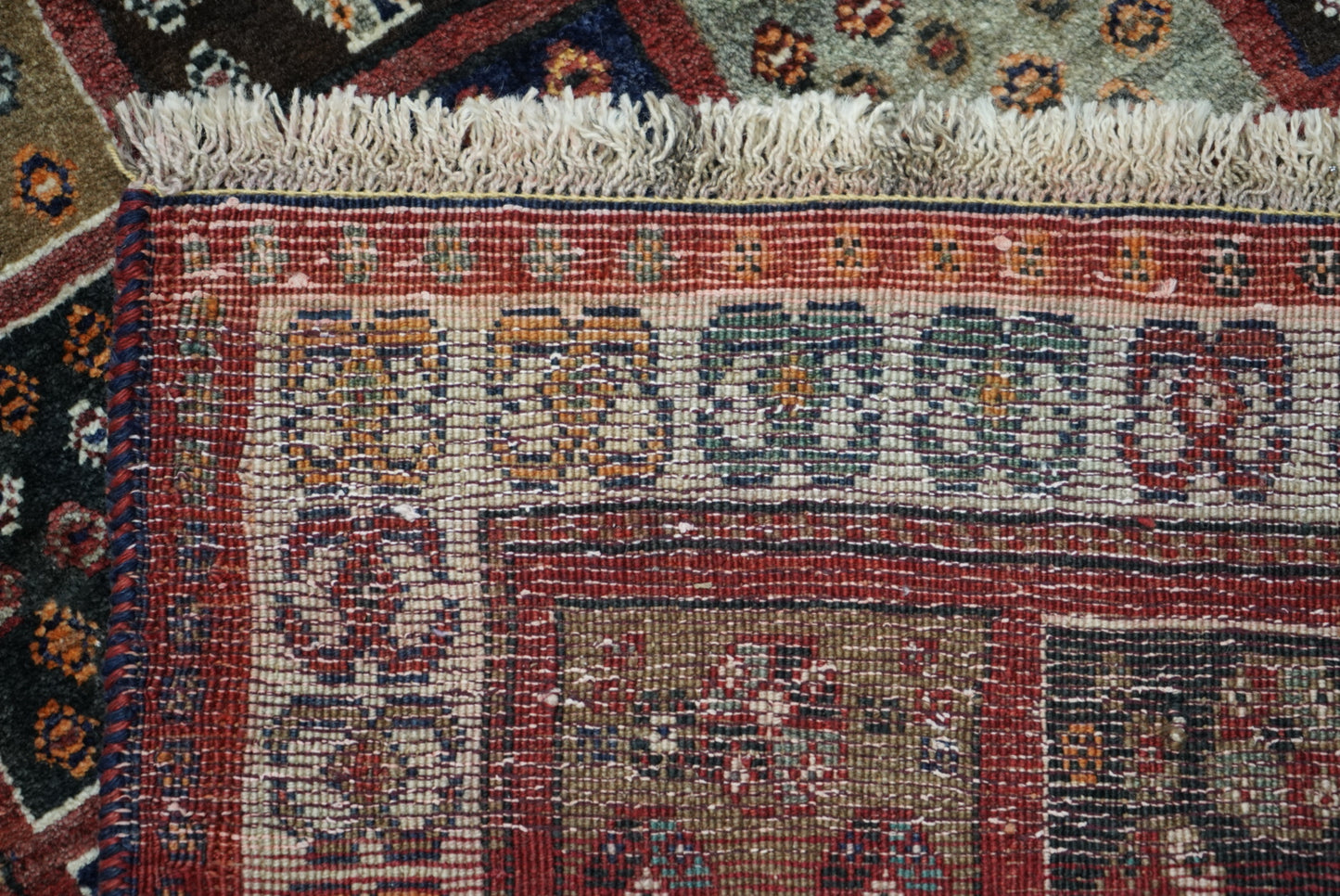 Vintage Persian Lori Multicolour Patchwork Rug | Handmade Wool | 177 x 98 cm