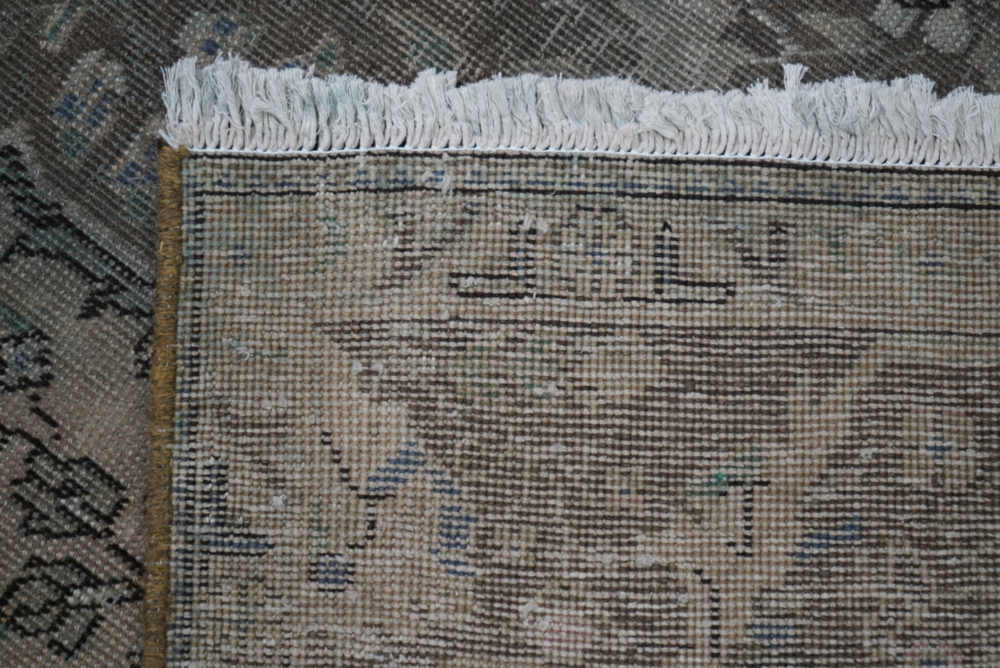 Vintage Persian Tabriz Overdyed Wool Rug | Handmade | 292 x 202 cm