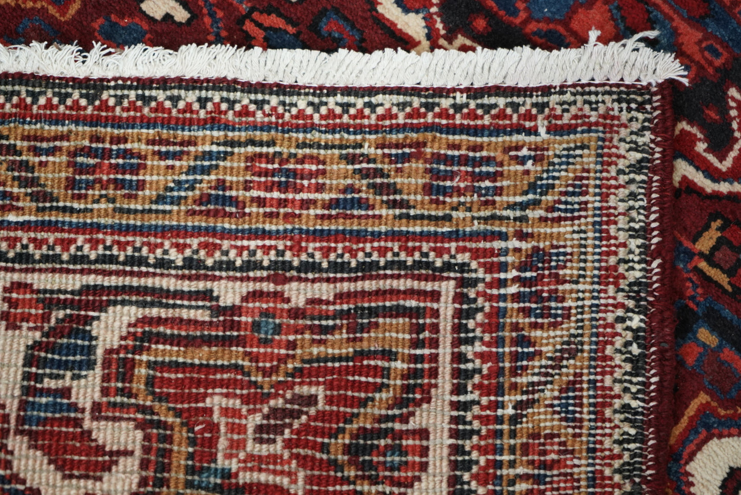 Handmade Vintage Wool Runner Rug Traditional Medallion Hallway Carpet 208 x 86 cm
