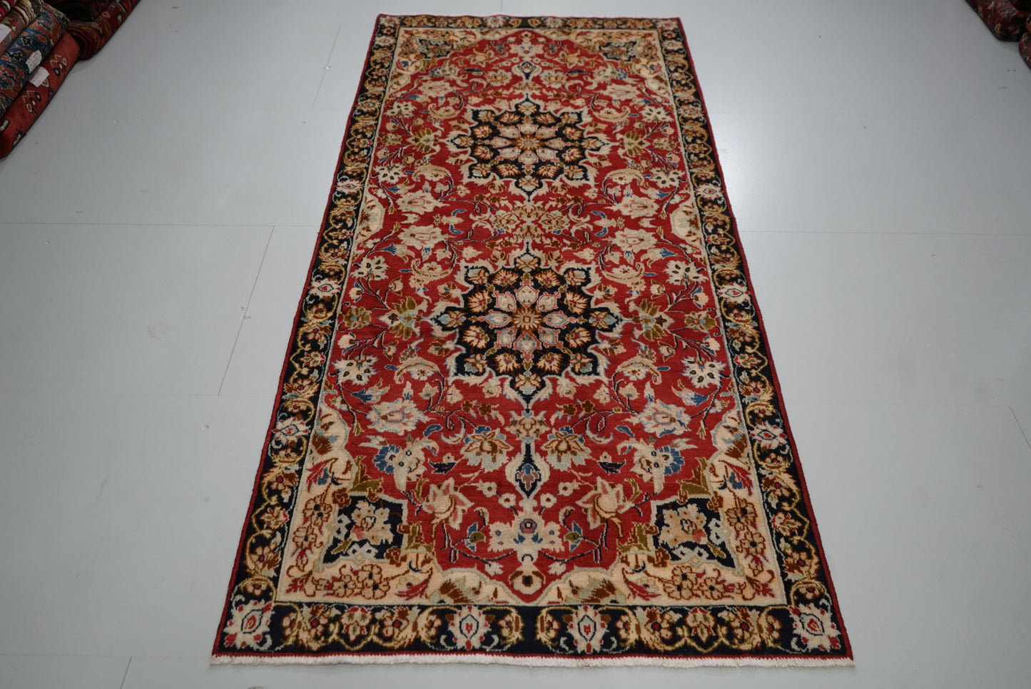 Vintage Handmade Najafabad Rug | 245 x 115 cm