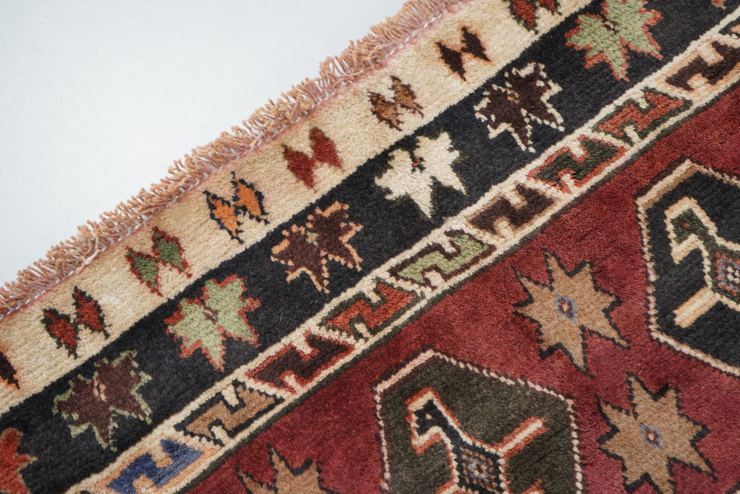 Vintage Persian Lori Red Wool Rug | Handmade | 220 x 159 cm