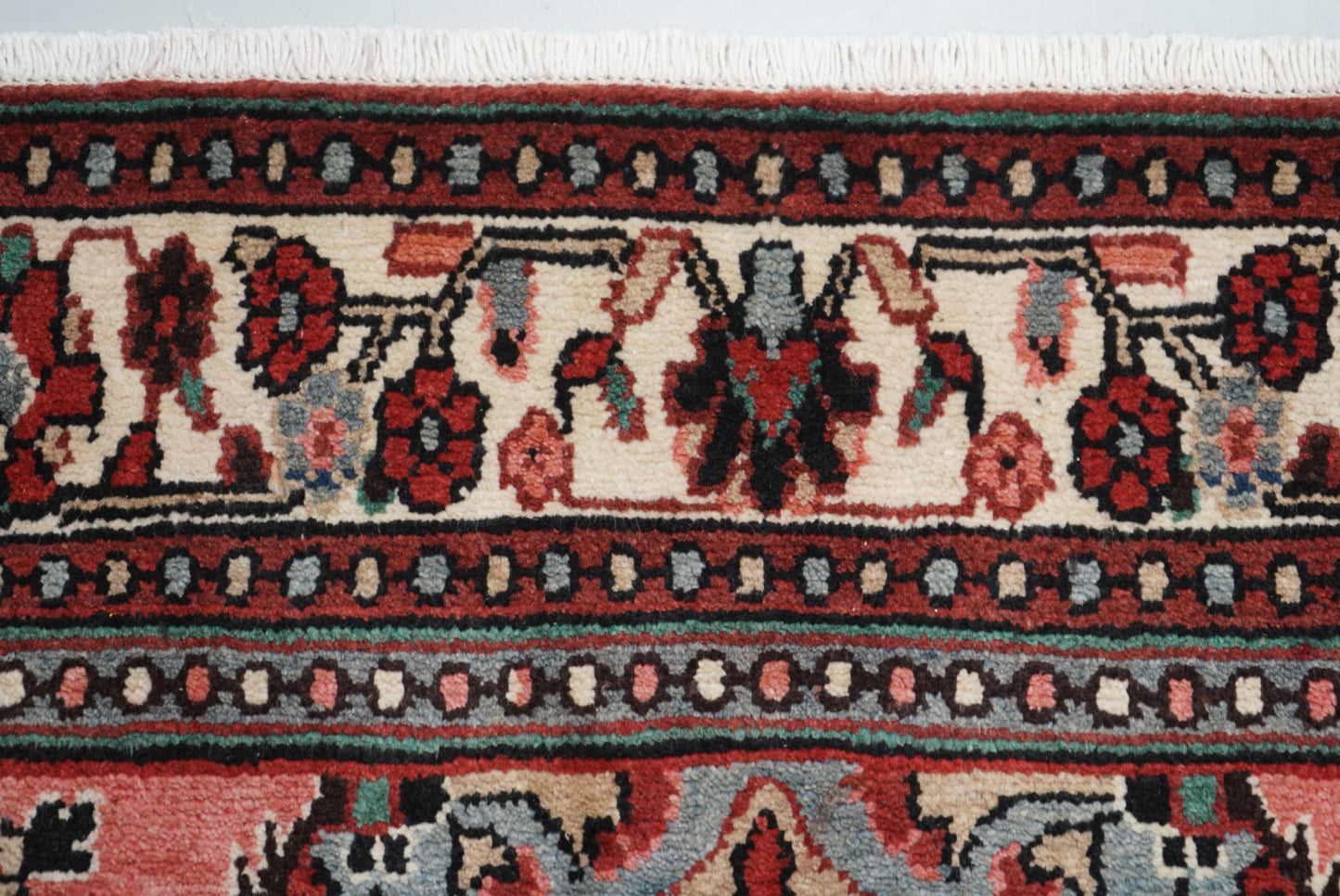 Vintage Persian Bibikabad Red Wool Rug | Handmade | 284 x 205 cm