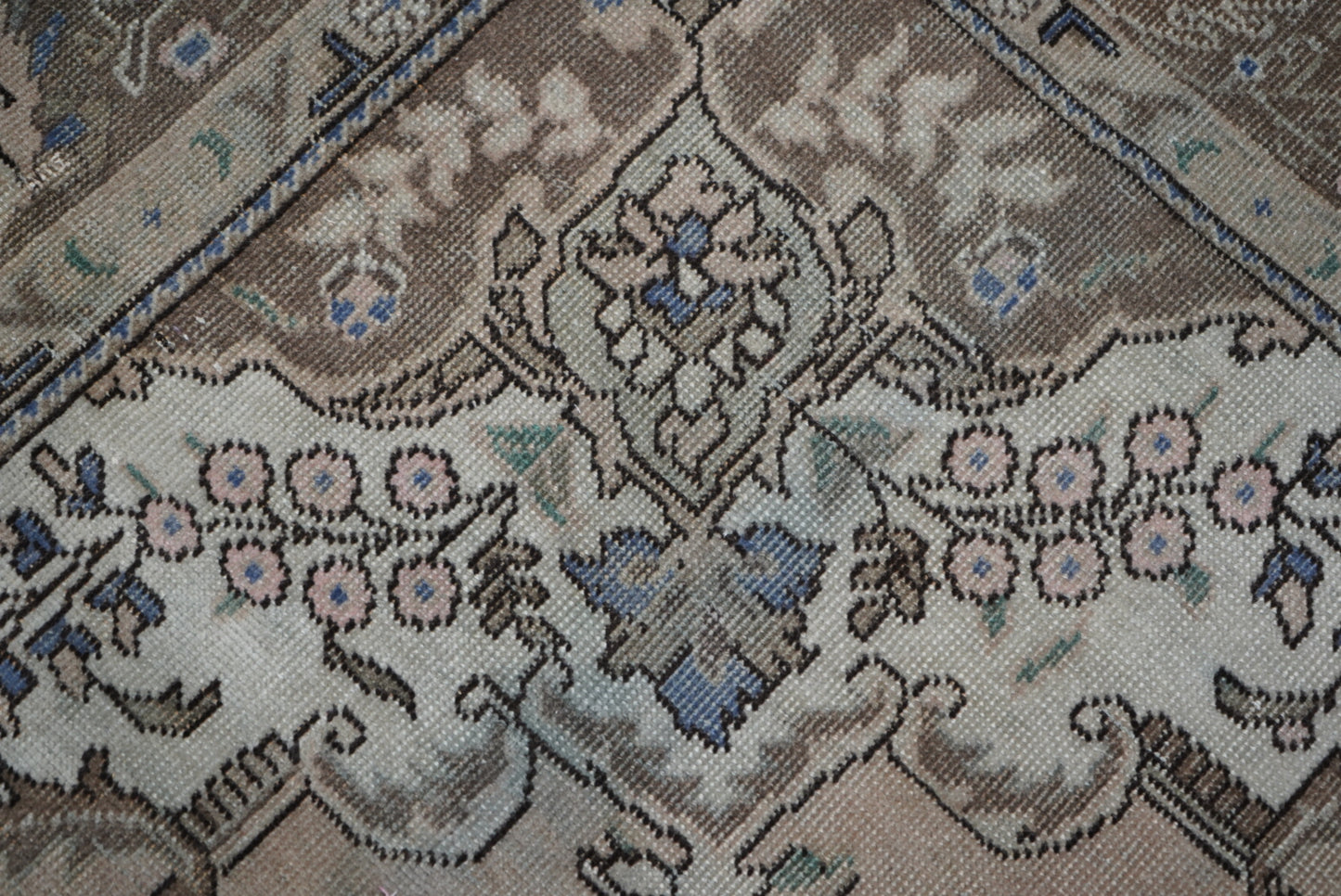 Vintage Persian Tabriz Overdyed Wool Rug | Handmade | 292 x 202 cm