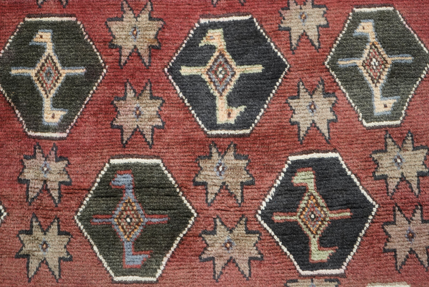 Vintage Persian Lori Red Wool Rug | Handmade | 220 x 159 cm