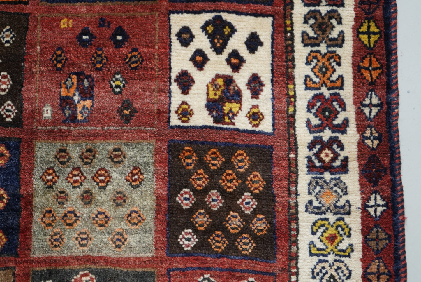 Vintage Persian Lori Multicolour Patchwork Rug | Handmade Wool | 177 x 98 cm