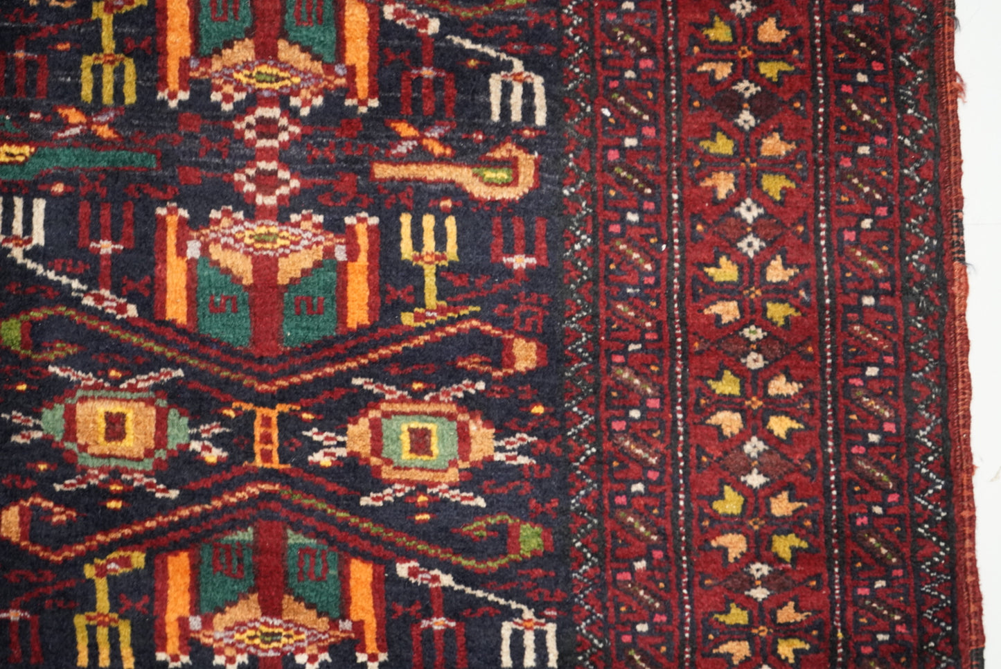 Vintage Handmade Baluch Rug 180 x 90 cm