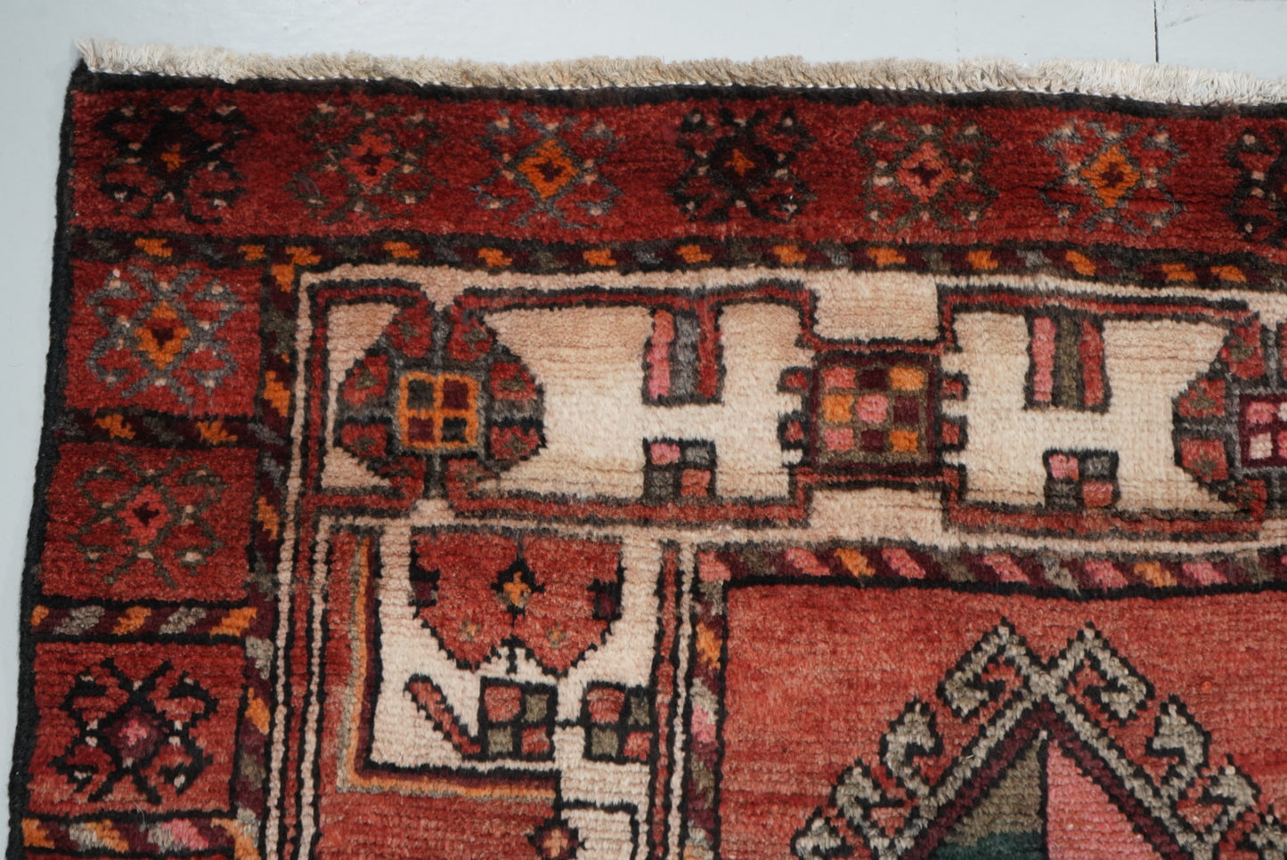 Handmade Vintage Gallery Rug 298 x 149 cm Wool Carpet