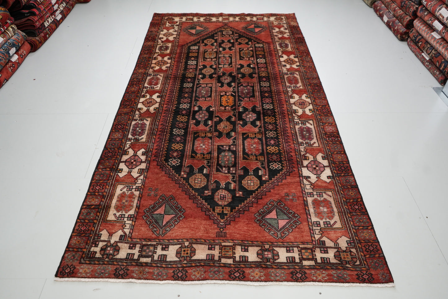 Handmade Vintage Gallery Rug 298 x 149 cm Wool Carpet