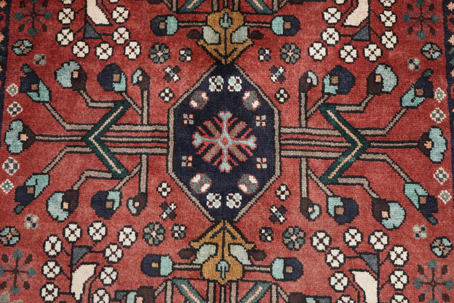 Handmade Vintage Tree of Life Runner Rug 290 x 107 cm Wool Carpet