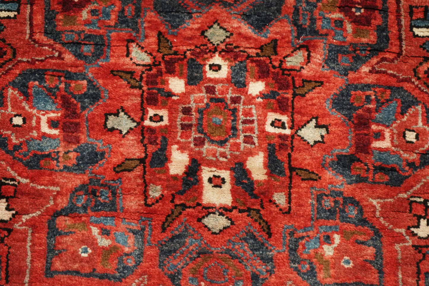 Vintage Persian Ahar Red Wool Runner Rug | Handmade | 340 x 110 cm