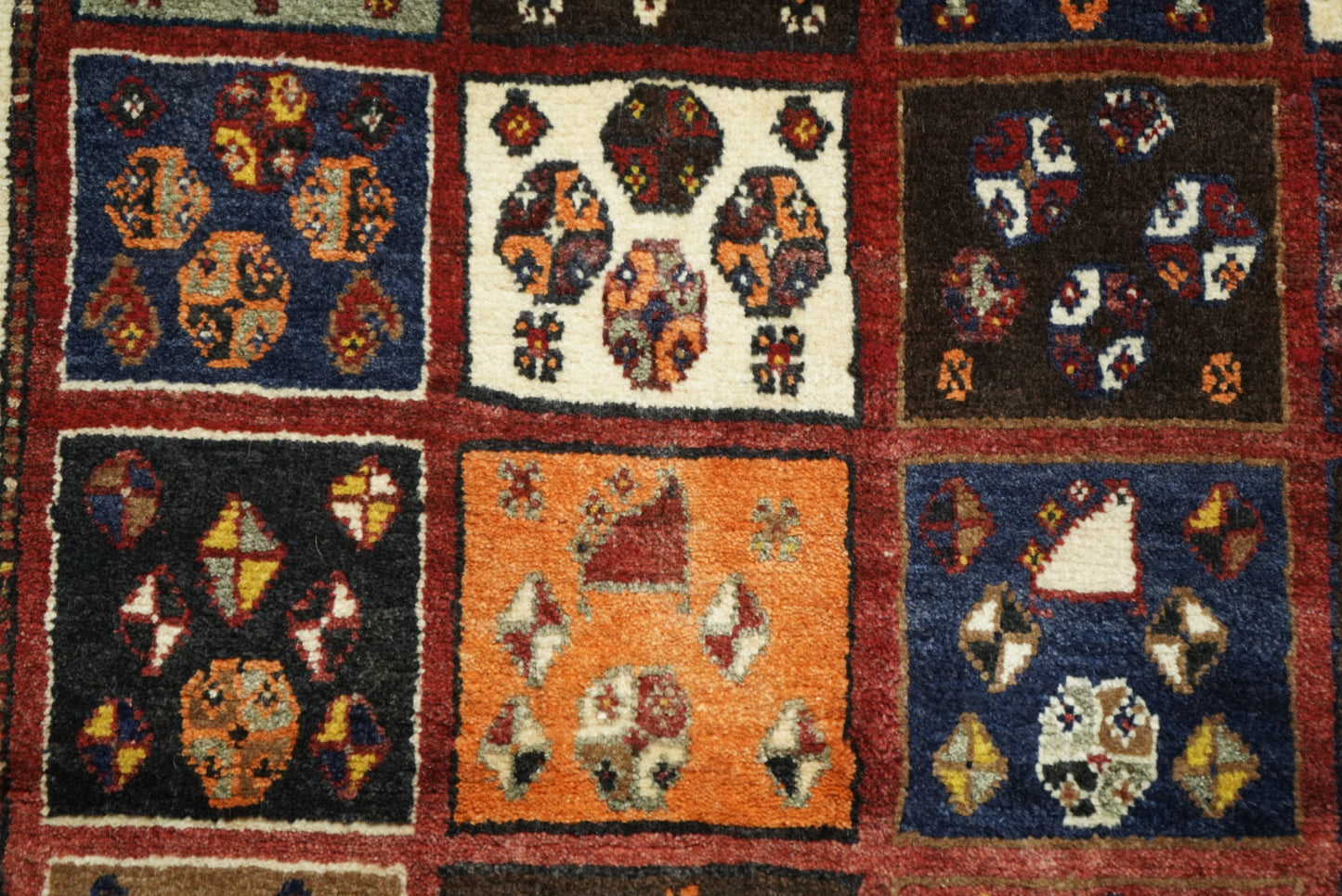 Vintage Persian Lori Multicolour Patchwork Rug | Handmade Wool | 177 x 98 cm