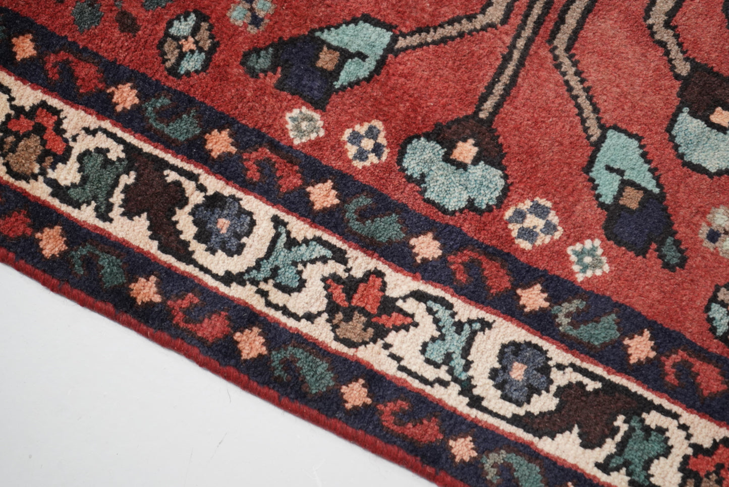 Handmade Vintage Tree of Life Runner Rug 290 x 107 cm Wool Carpet