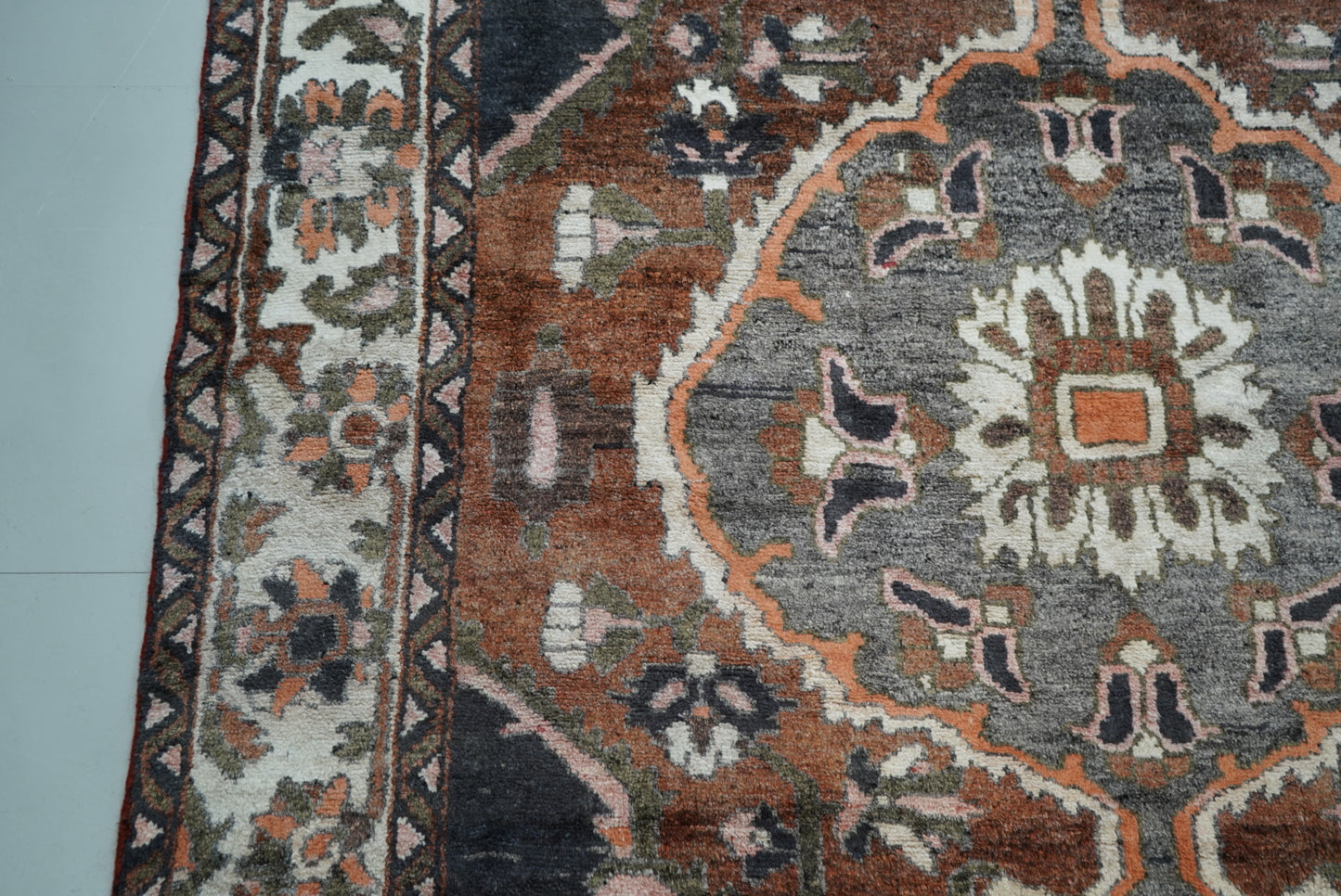 Handmade Vintage Oriental Rug 304 x 211 cm Large Wool Area Carpet