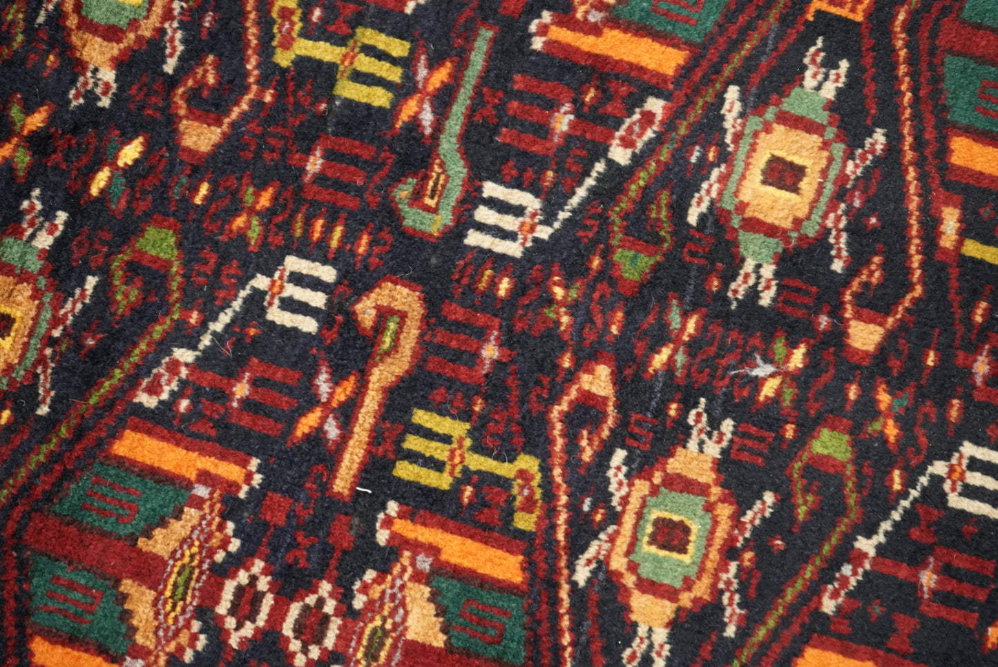 Vintage Handmade Baluch Rug 180 x 90 cm