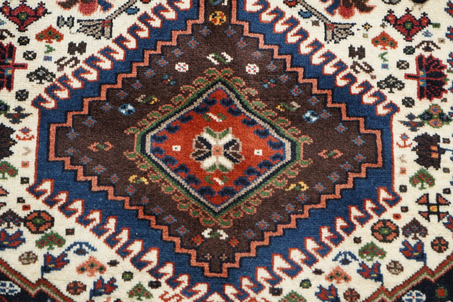 Vintage Handmade Yalameh Runner Rug | 380 x 110 cm