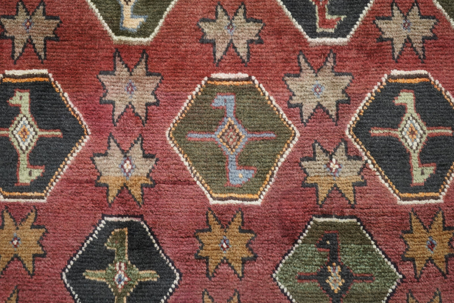 Vintage Persian Lori Red Wool Rug | Handmade | 220 x 159 cm