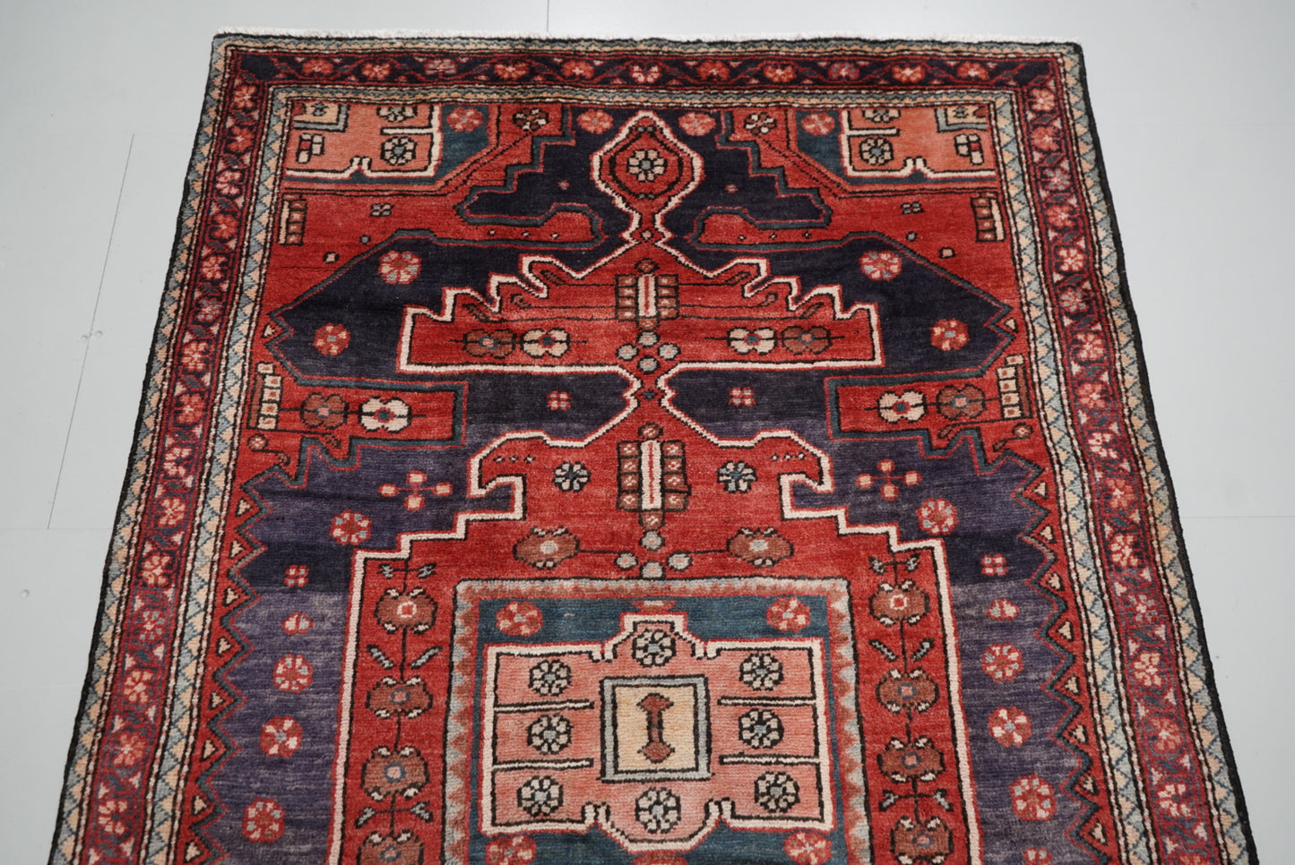Vintage Handmade Mahabad Rug | 196 × 137 cm