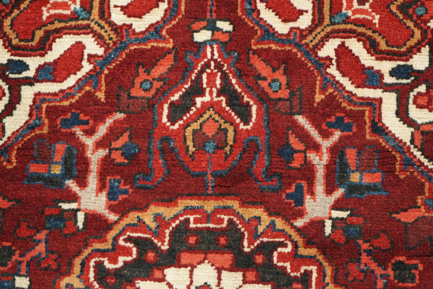 Handmade Vintage Wool Runner Rug Traditional Medallion Hallway Carpet 208 x 86 cm