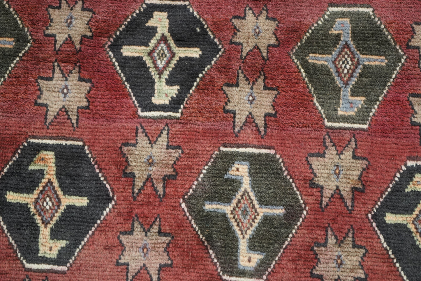 Vintage Persian Lori Red Wool Rug | Handmade | 220 x 159 cm