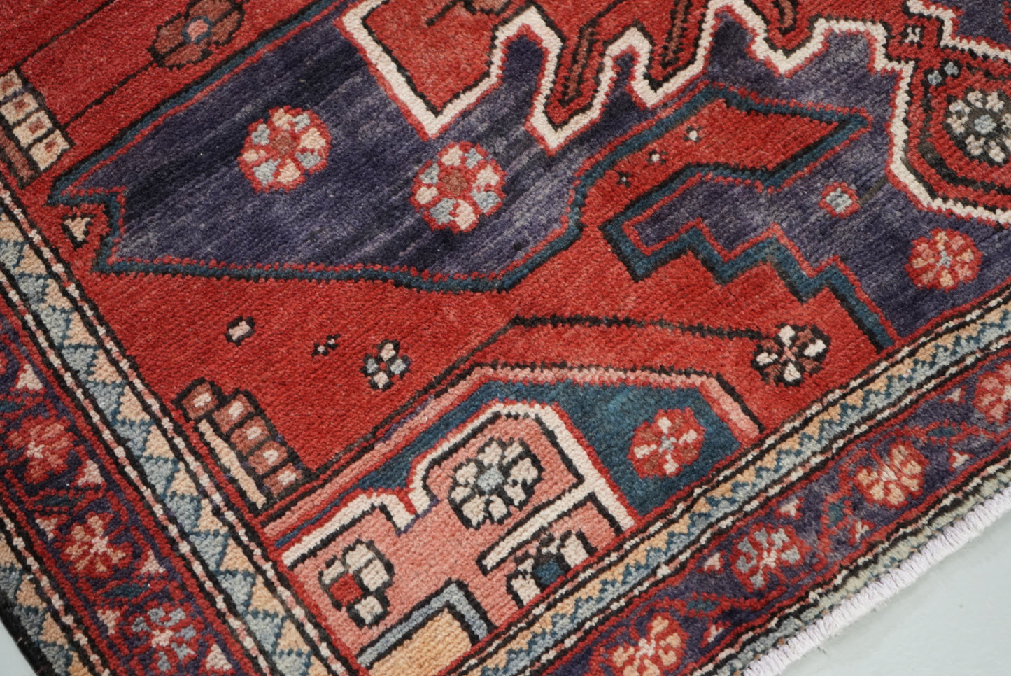 Vintage Handmade Mahabad Rug | 196 × 137 cm