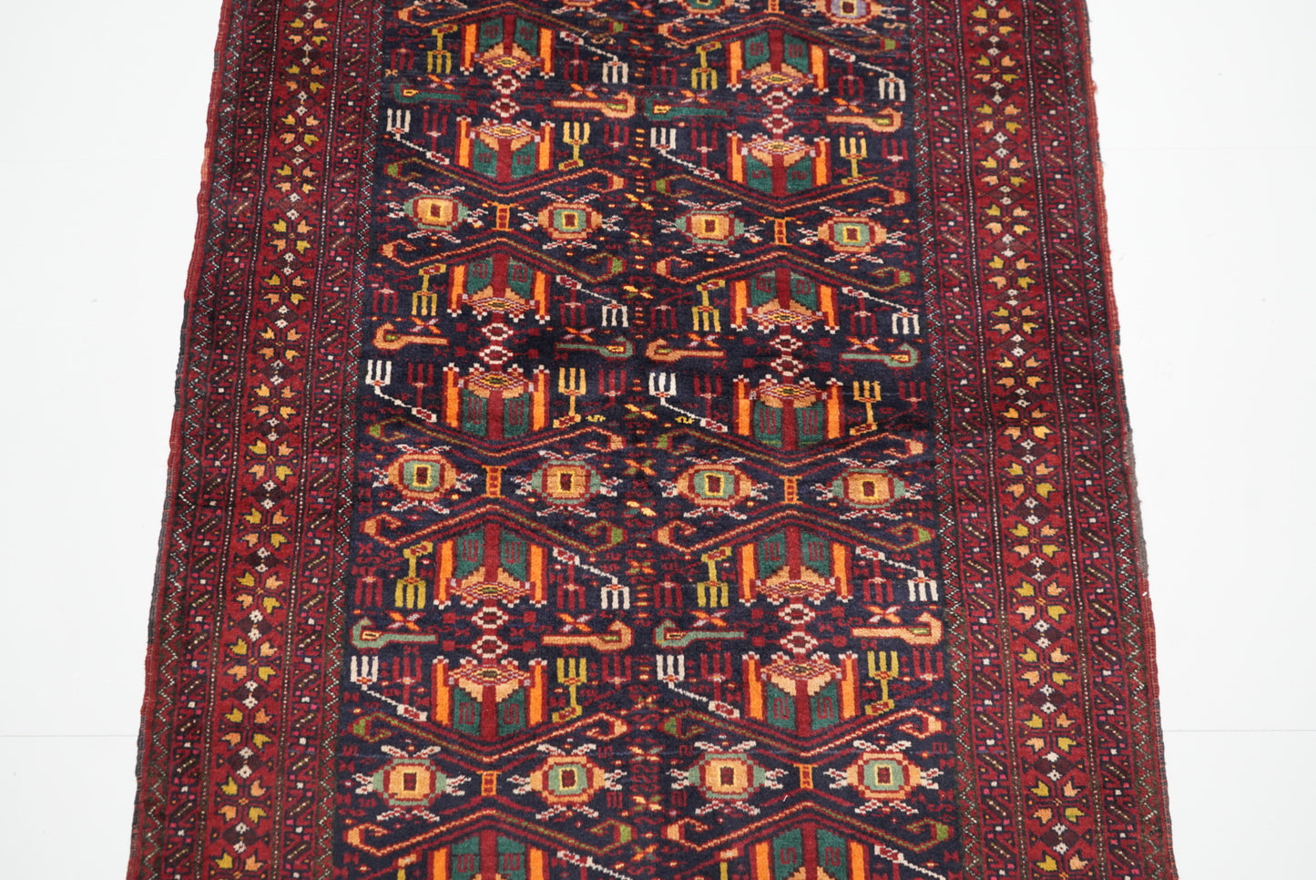 Vintage Handmade Baluch Rug 180 x 90 cm