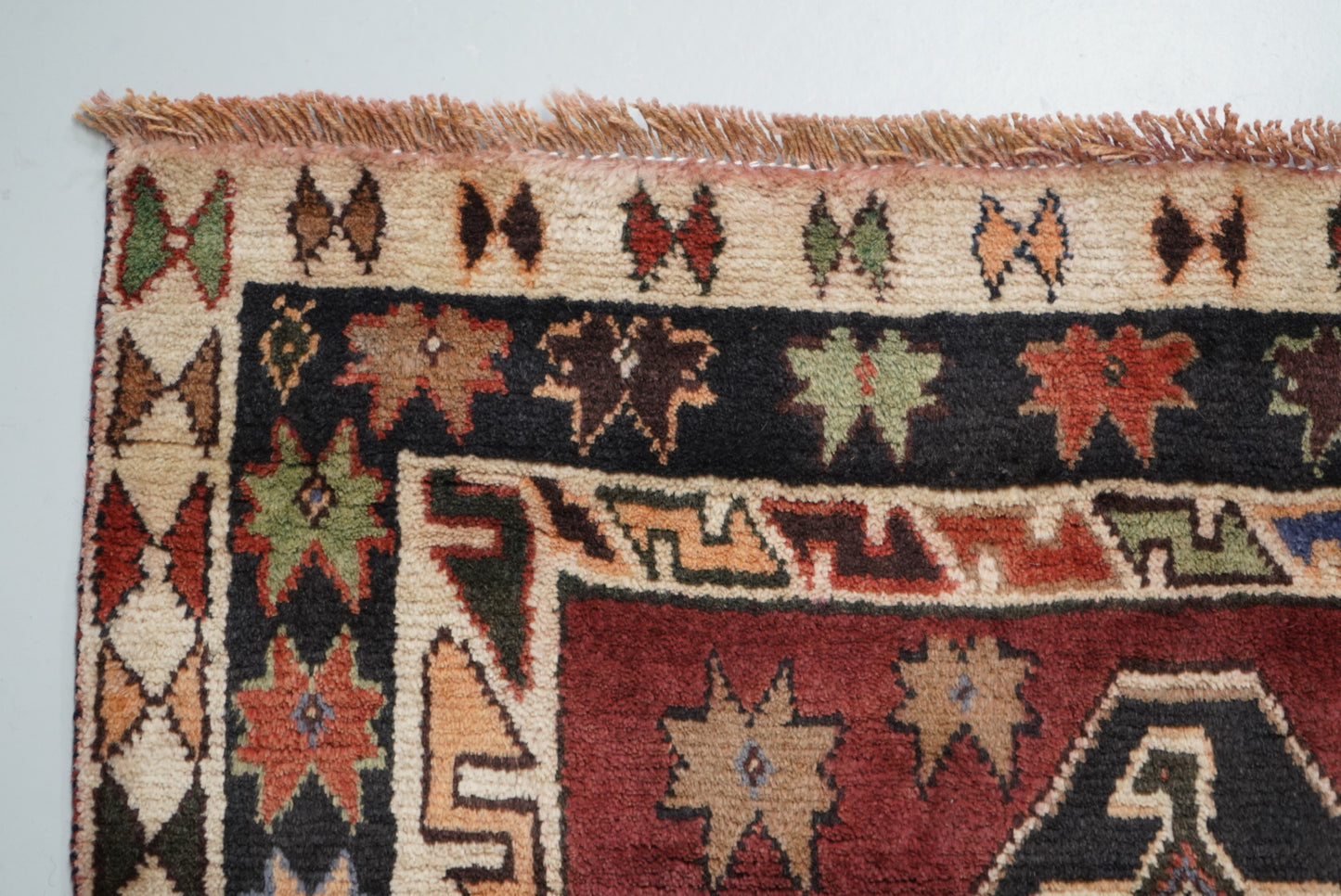 Vintage Persian Lori Red Wool Rug | Handmade | 220 x 159 cm