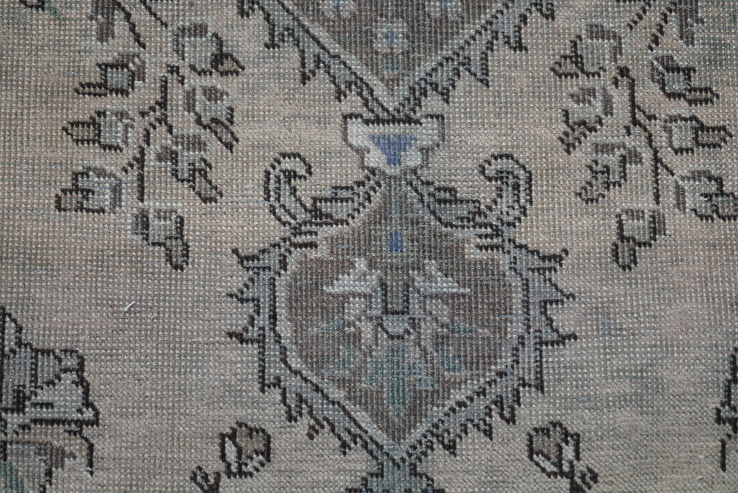 Vintage Persian Tabriz Overdyed Wool Rug | Handmade | 292 x 202 cm