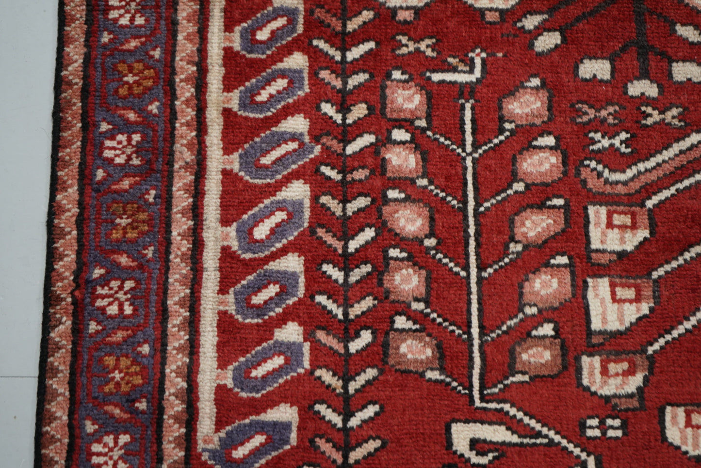 Handmade Vintage Tree of Life Rug 200 x 132 cm Wool Carpet