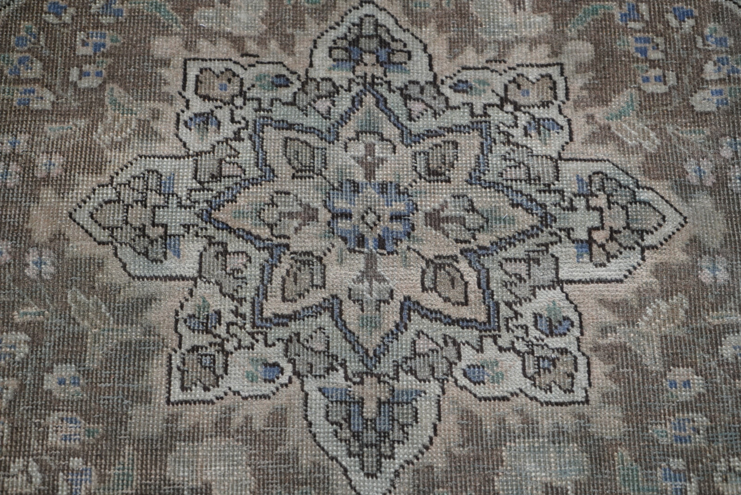 Vintage Persian Tabriz Overdyed Wool Rug | Handmade | 292 x 202 cm