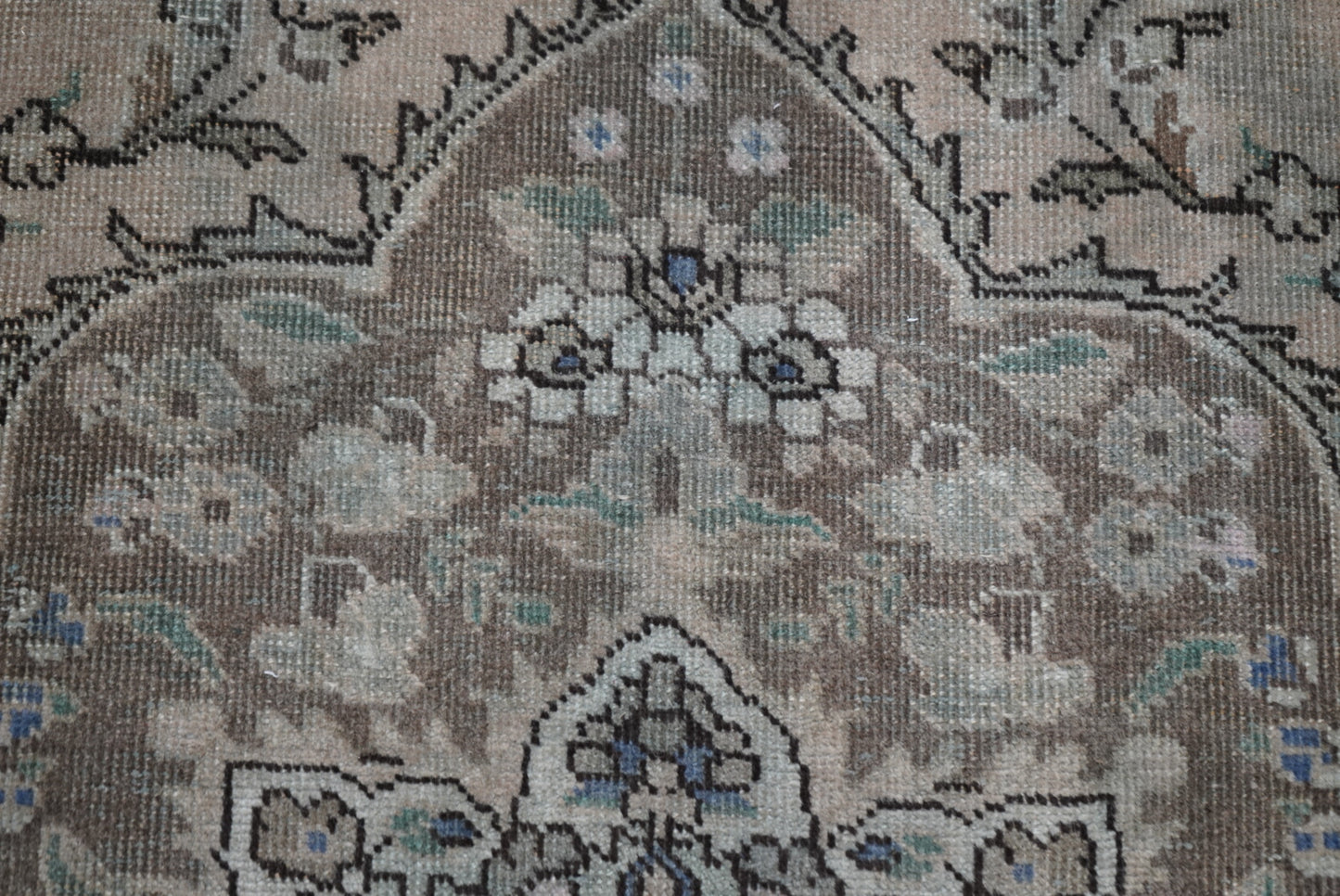 Vintage Persian Tabriz Overdyed Wool Rug | Handmade | 292 x 202 cm