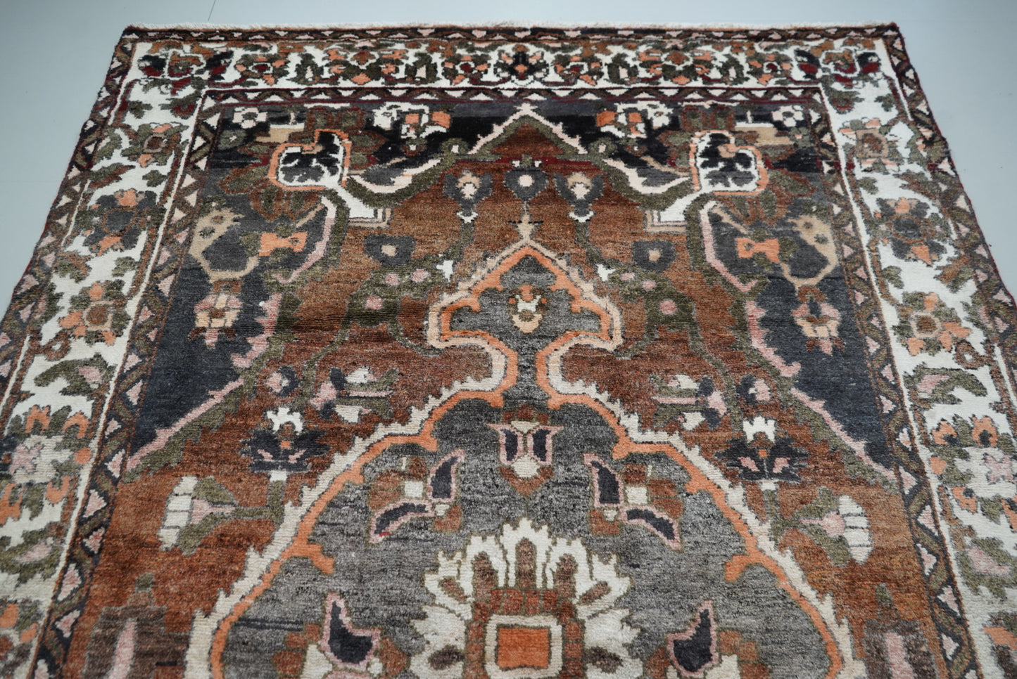 Handmade Vintage Oriental Rug 304 x 211 cm Large Wool Area Carpet