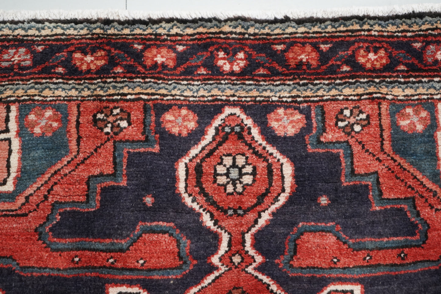 Handmade Vintage Tribal Medallion Rug 196 x 137 cm Wool Carpet
