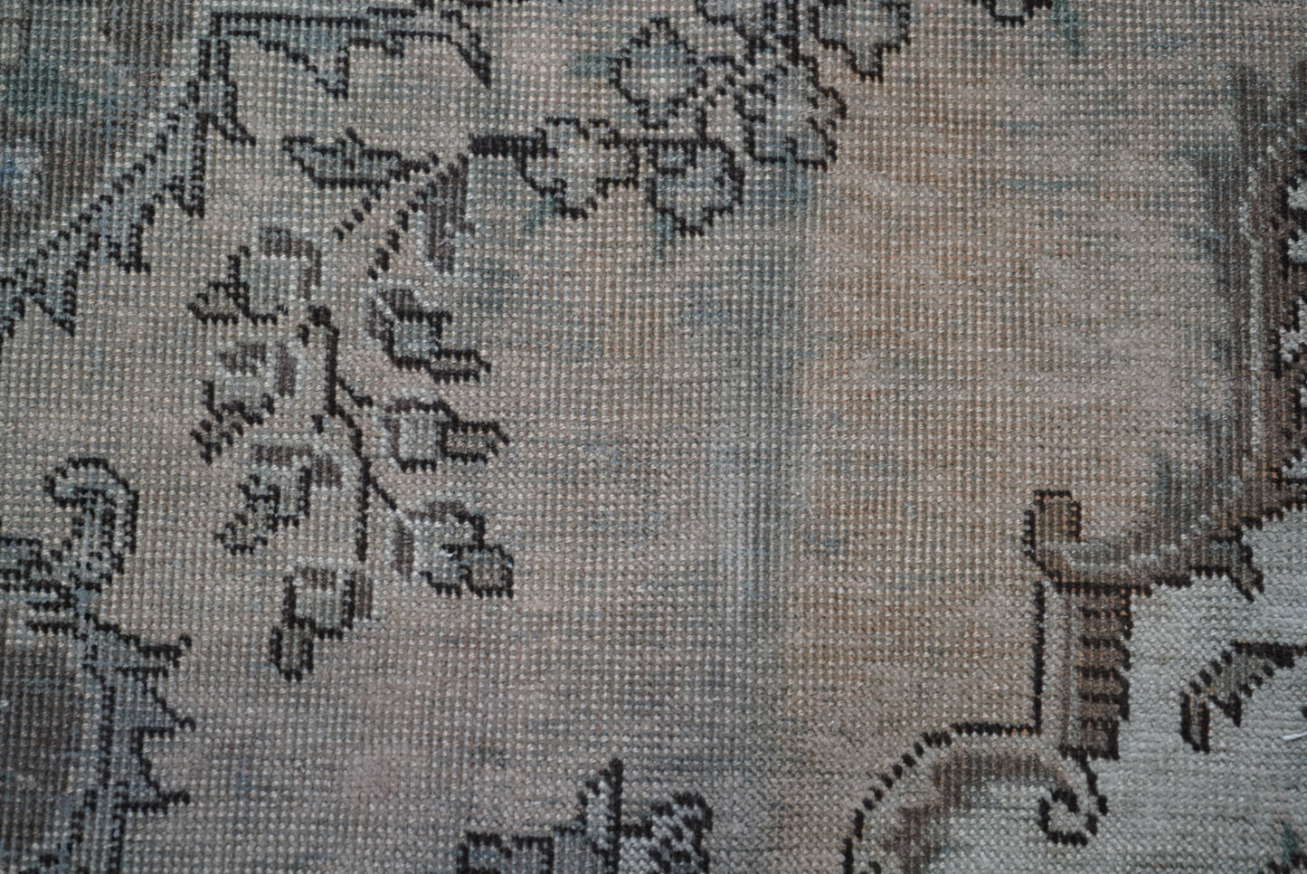 Vintage Persian Tabriz Overdyed Wool Rug | Handmade | 292 x 202 cm