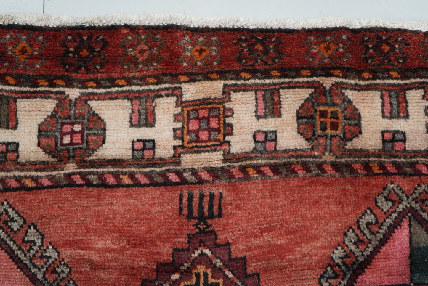 Handmade Vintage Gallery Rug 298 x 149 cm Wool Carpet