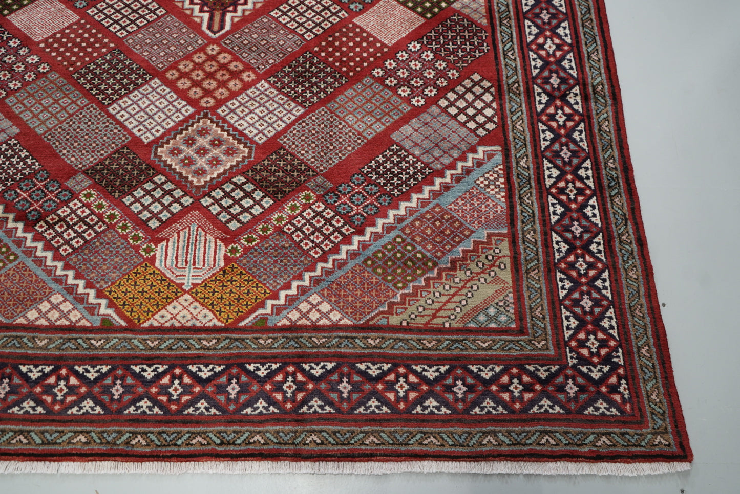 Vintage Handmade Mahabad Rug | 291 x 202 cm