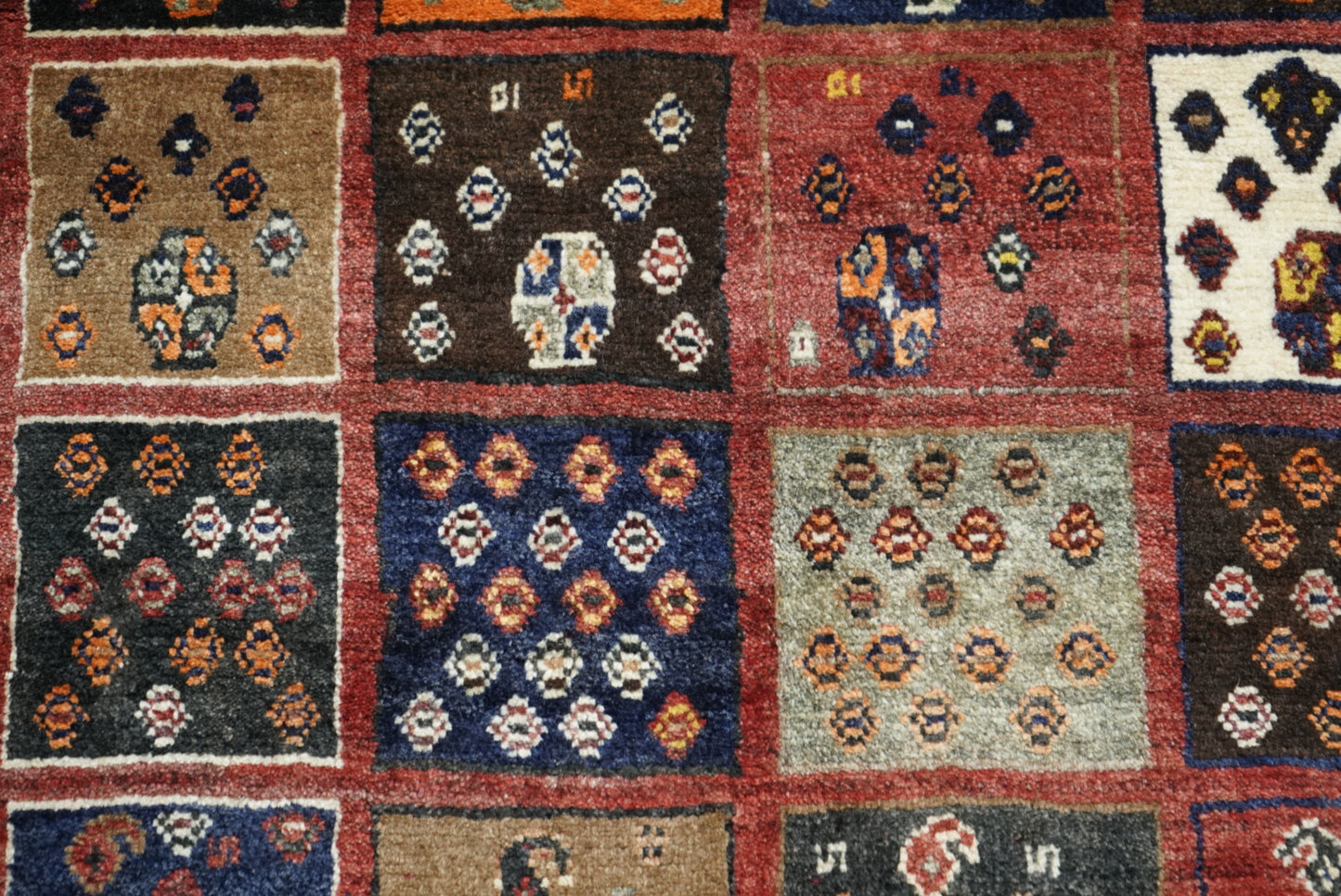 Vintage Persian Lori Multicolour Patchwork Rug | Handmade Wool | 177 x 98 cm