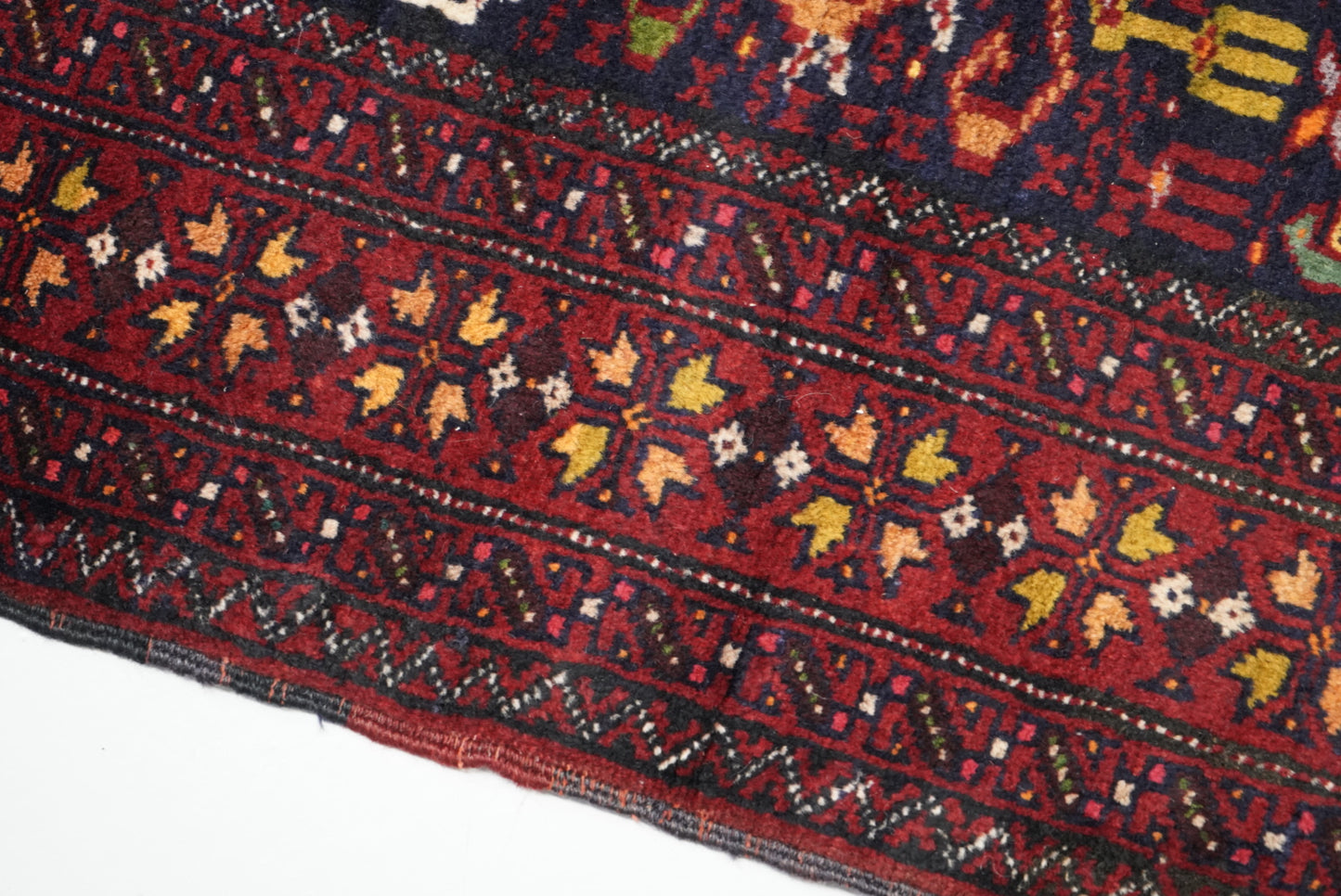 Vintage Handmade Baluch Rug 180 x 90 cm