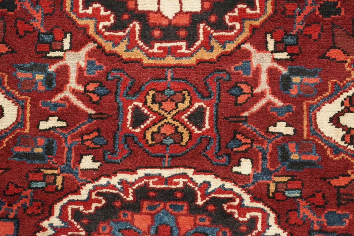 Handmade Vintage Wool Runner Rug Traditional Medallion Hallway Carpet 208 x 86 cm