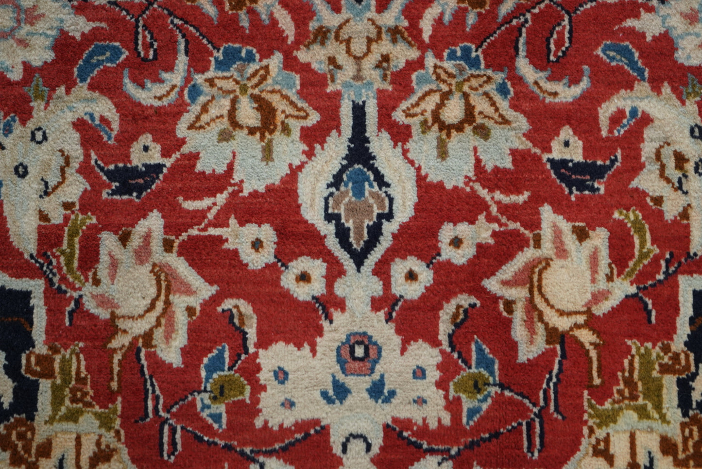 Handmade Vintage Floral Medallion Runner Rug 245 x 115 cm Wool Carpet