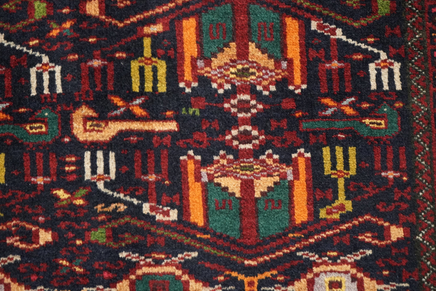 Vintage Handmade Baluch Rug 180 x 90 cm