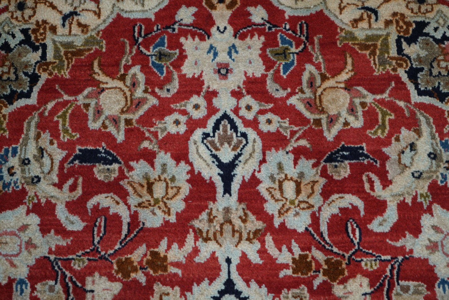 Handmade Vintage Floral Medallion Runner Rug 245 x 115 cm Wool Carpet