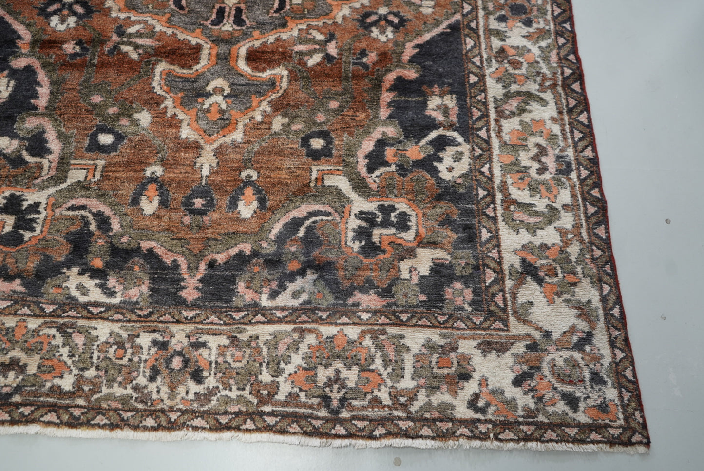 Handmade Vintage Oriental Rug 304 x 211 cm Large Wool Area Carpet